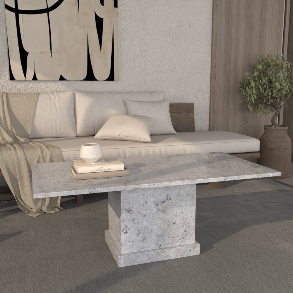 Athena Granite Rectangular Coffee Table