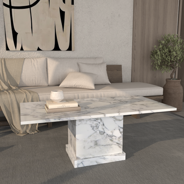Athena Marble Rectangular Coffee Table