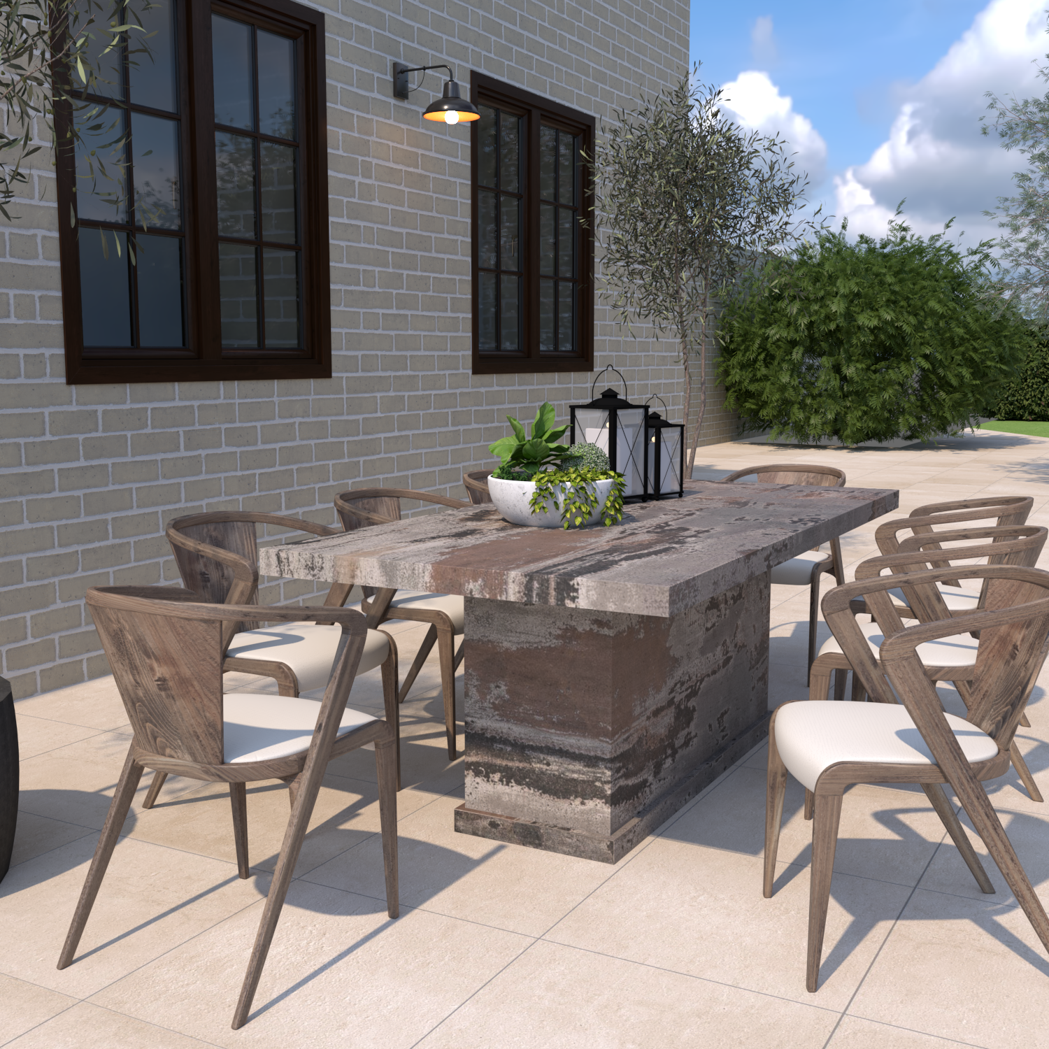 Athena Sintered Stone Outdoor Table – Steve Bristow Furniture