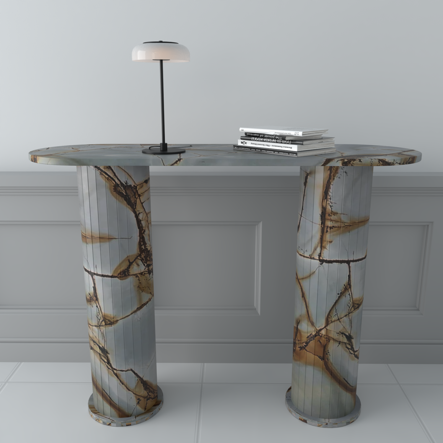 Grecian Marble Console Table