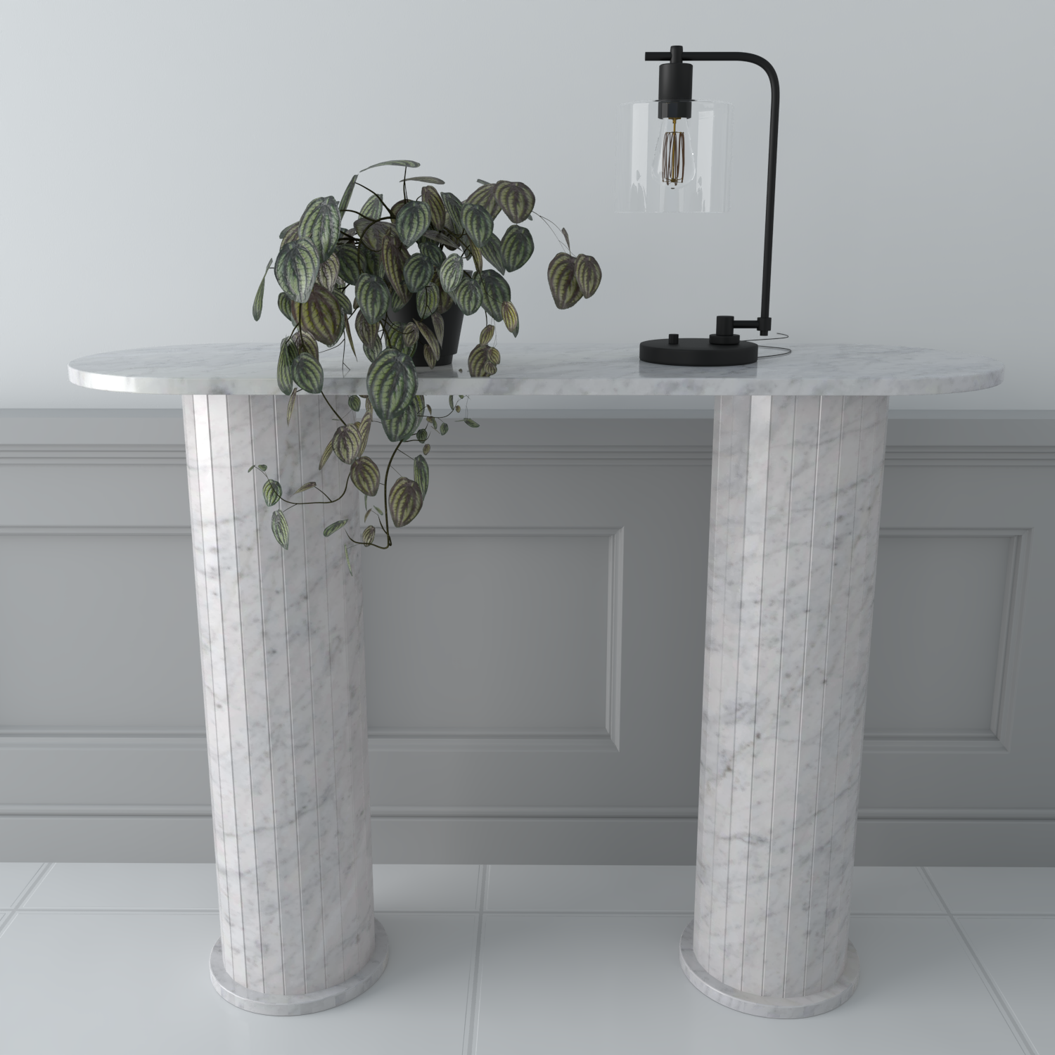 Grecian Marble Console Table