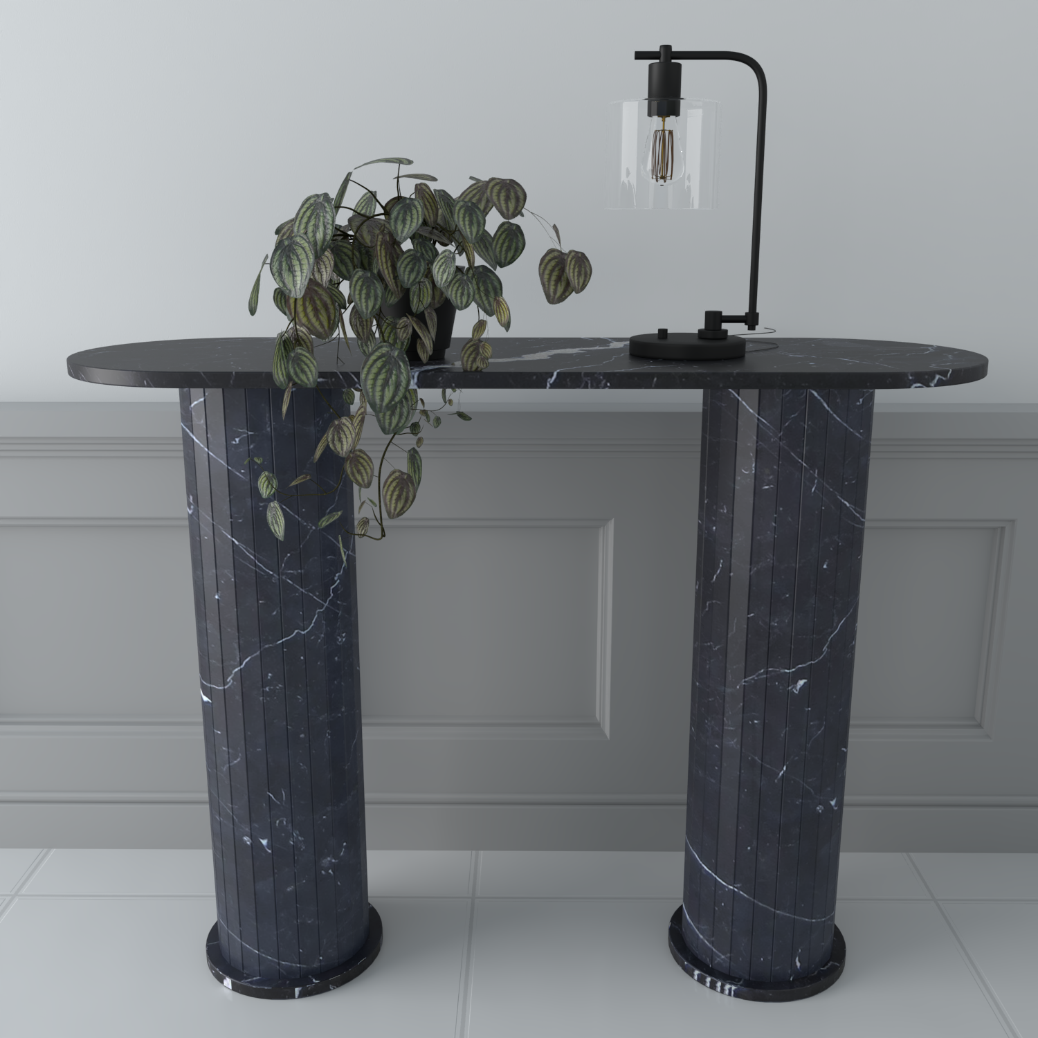 Grecian Marble Console Table