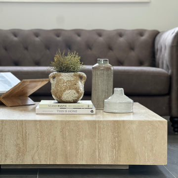 Chateau Coffee Table - Travertine