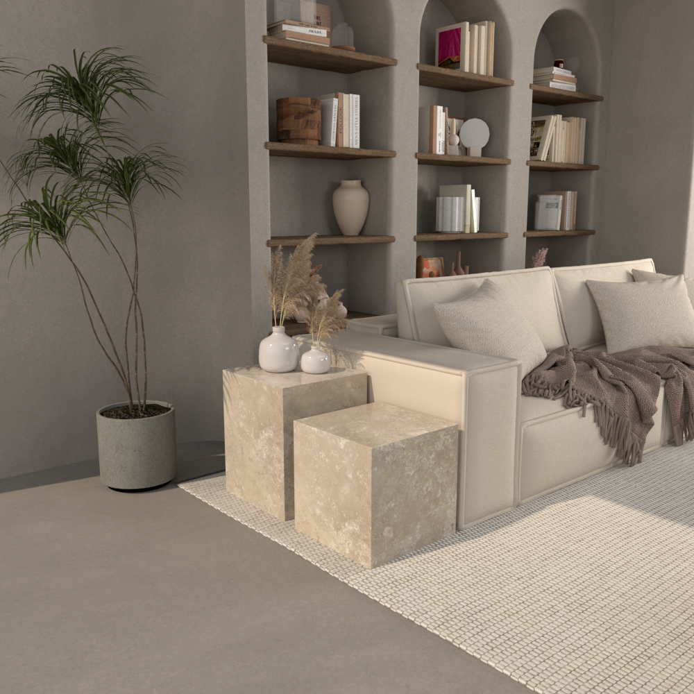 Otta Medium Sintered Stone Side Table