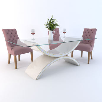 Modena Quartz Dining Table 2000x1000