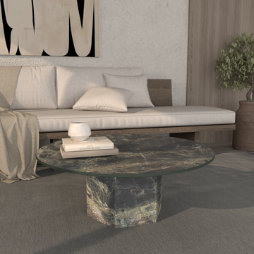 Valentina Tall Sintered Stone Coffee Table