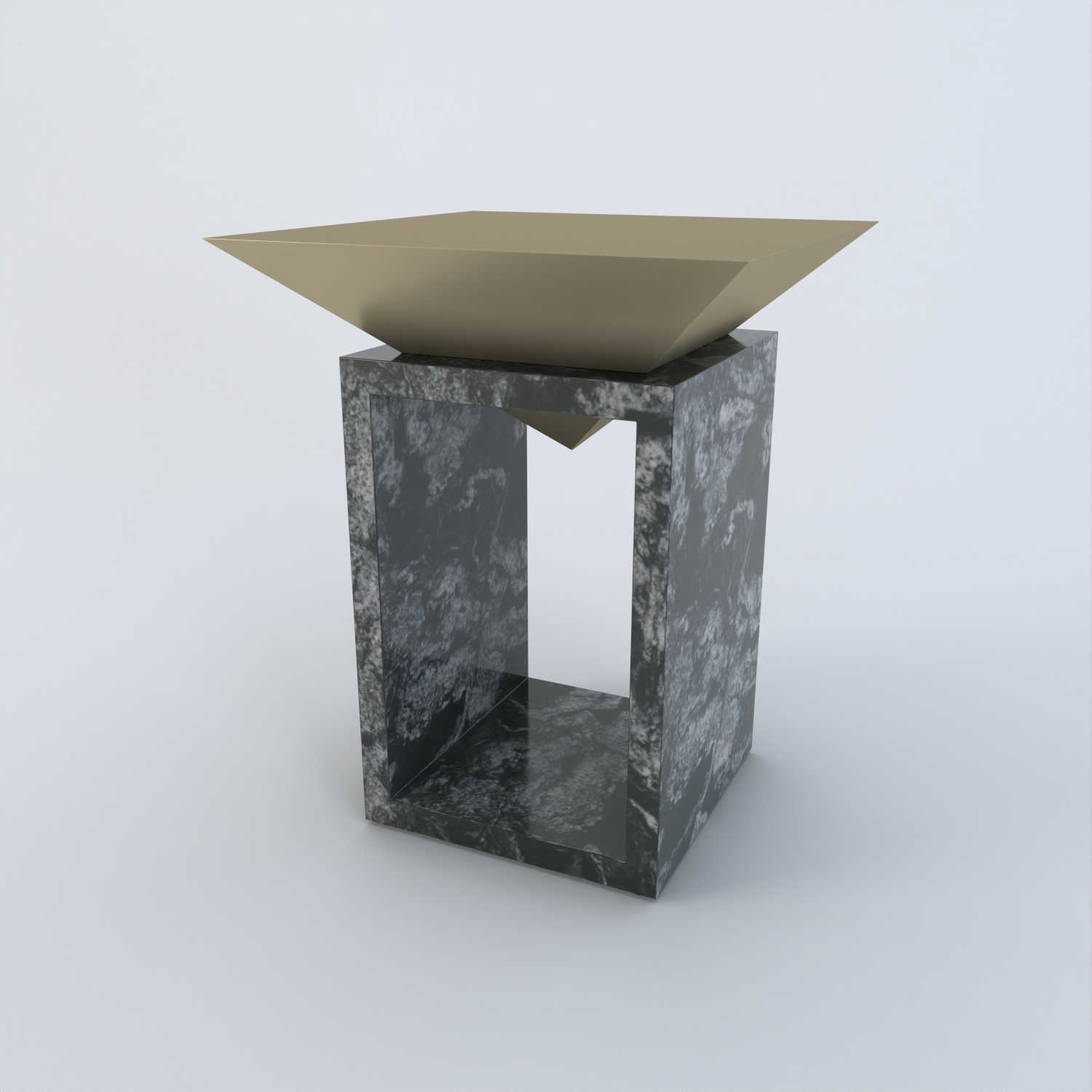 Louvre Granite Side Table