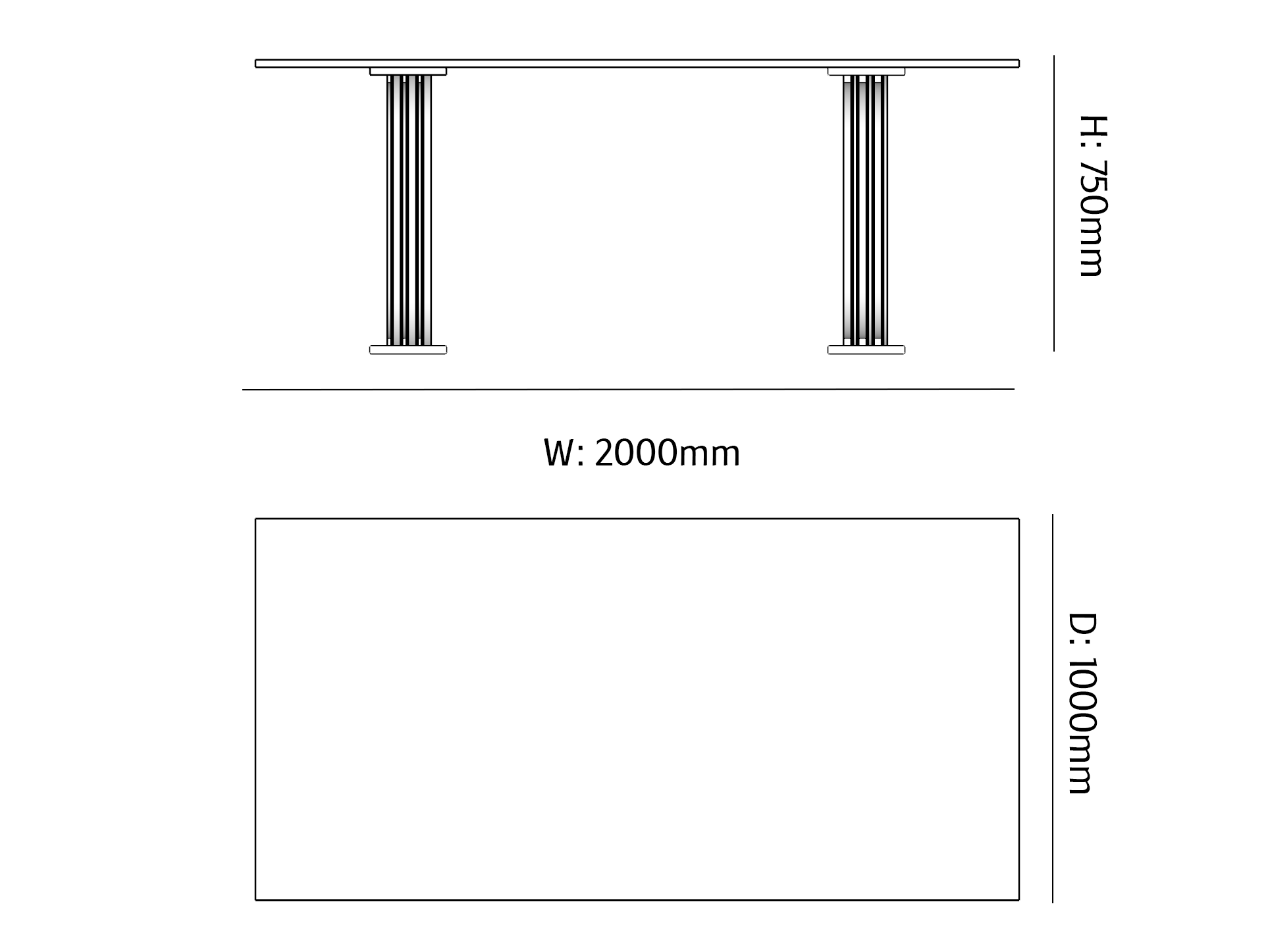 Legato Granite Dining Table