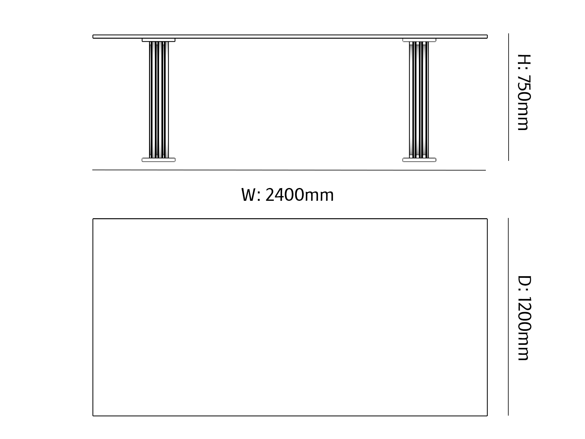 Legato Granite Dining Table