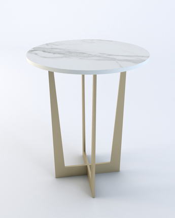 Apollo Sintered Stone Round Side Table