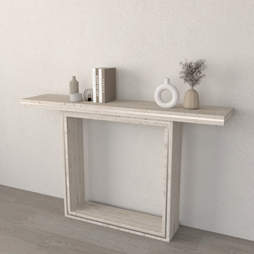 Aria Travertine Console Table