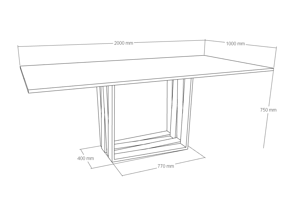Aria Granite Dining Table