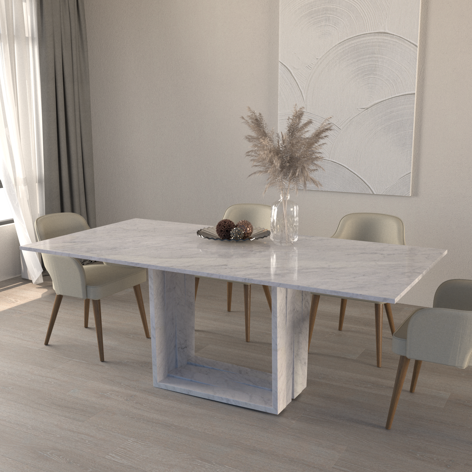 Aria Marble Dining Table