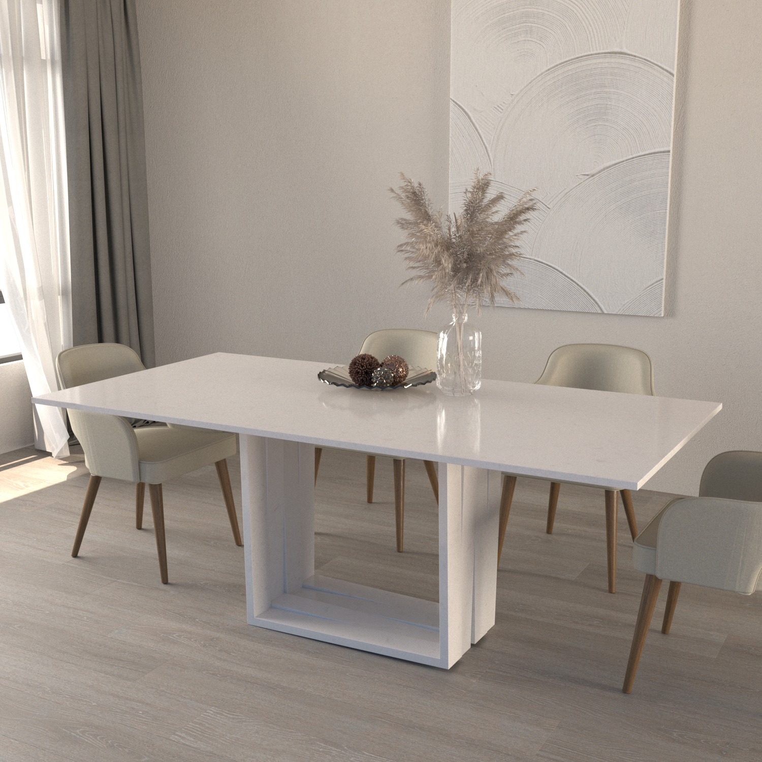 Aria Quartz Dining Table