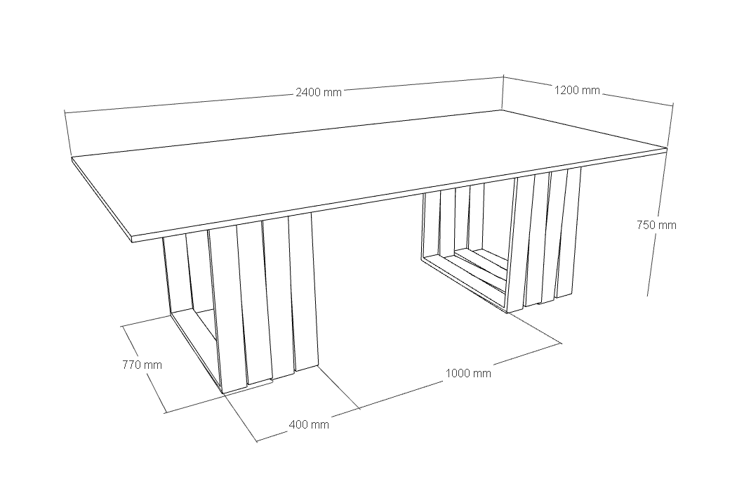 Aria Granite Dining Table