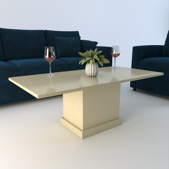 Athena Quartz Rectangular Coffee Table