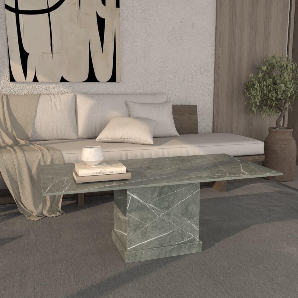Athena Sintered Stone Rectangular Coffee Table