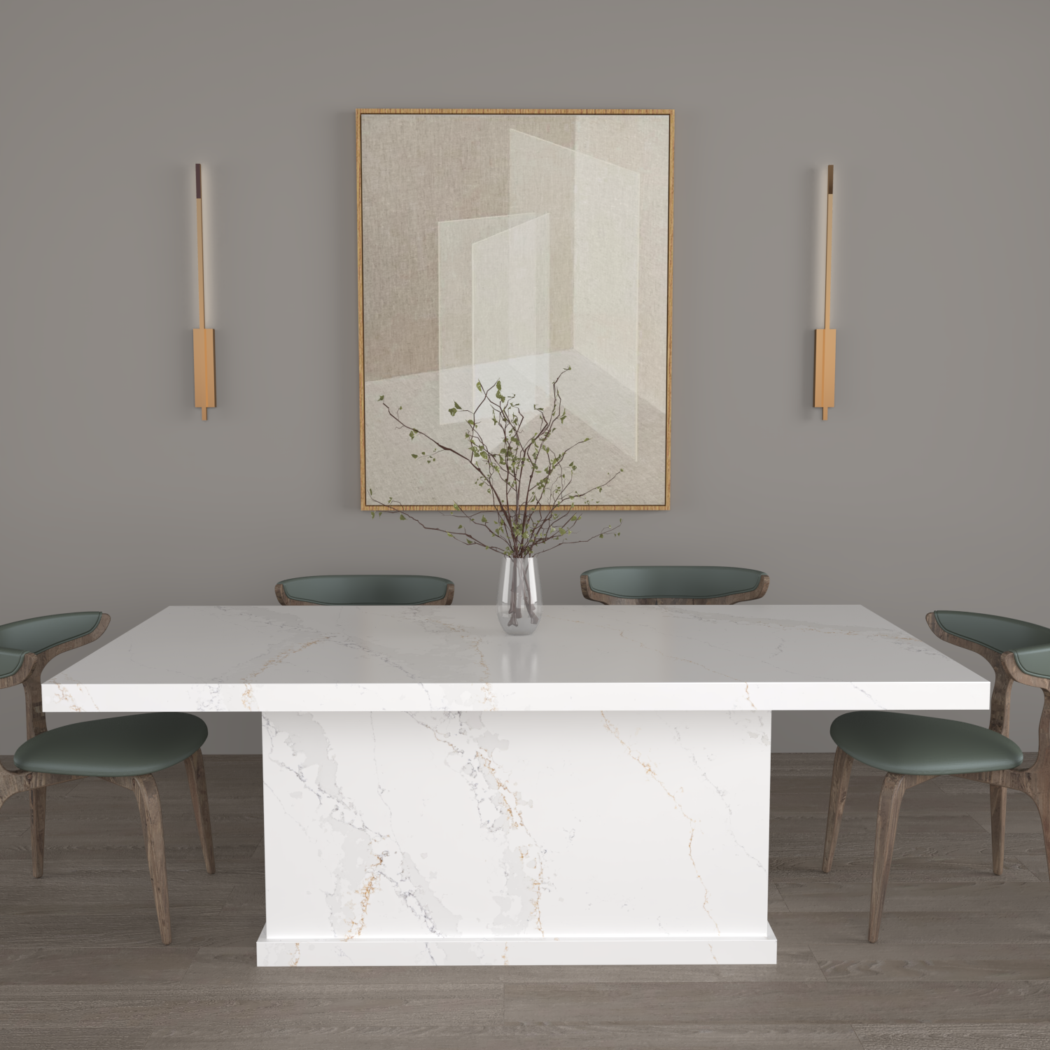 Athena Quartz Dining Table