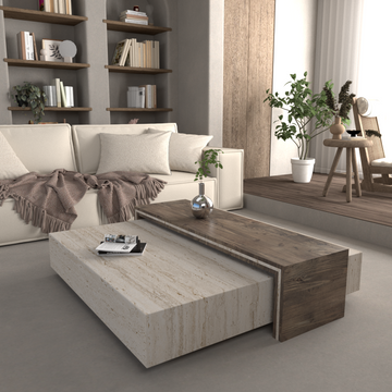 Château Rustique Travertine Coffee Table