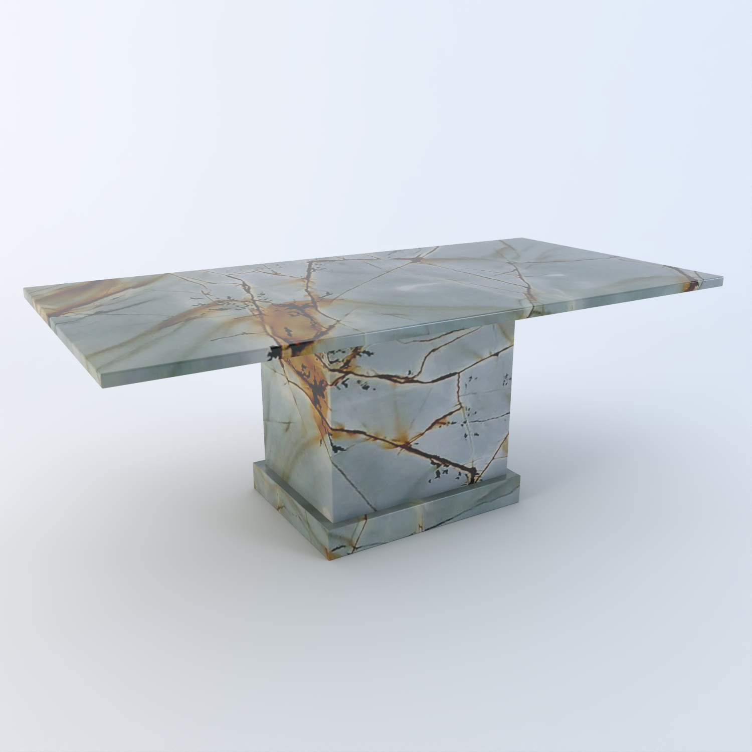 Athena Marble Rectangular Coffee Table