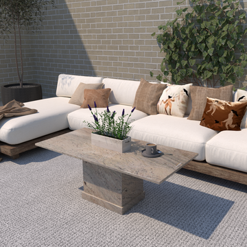 Athena Granite Rectangular Outdoor Coffee Table