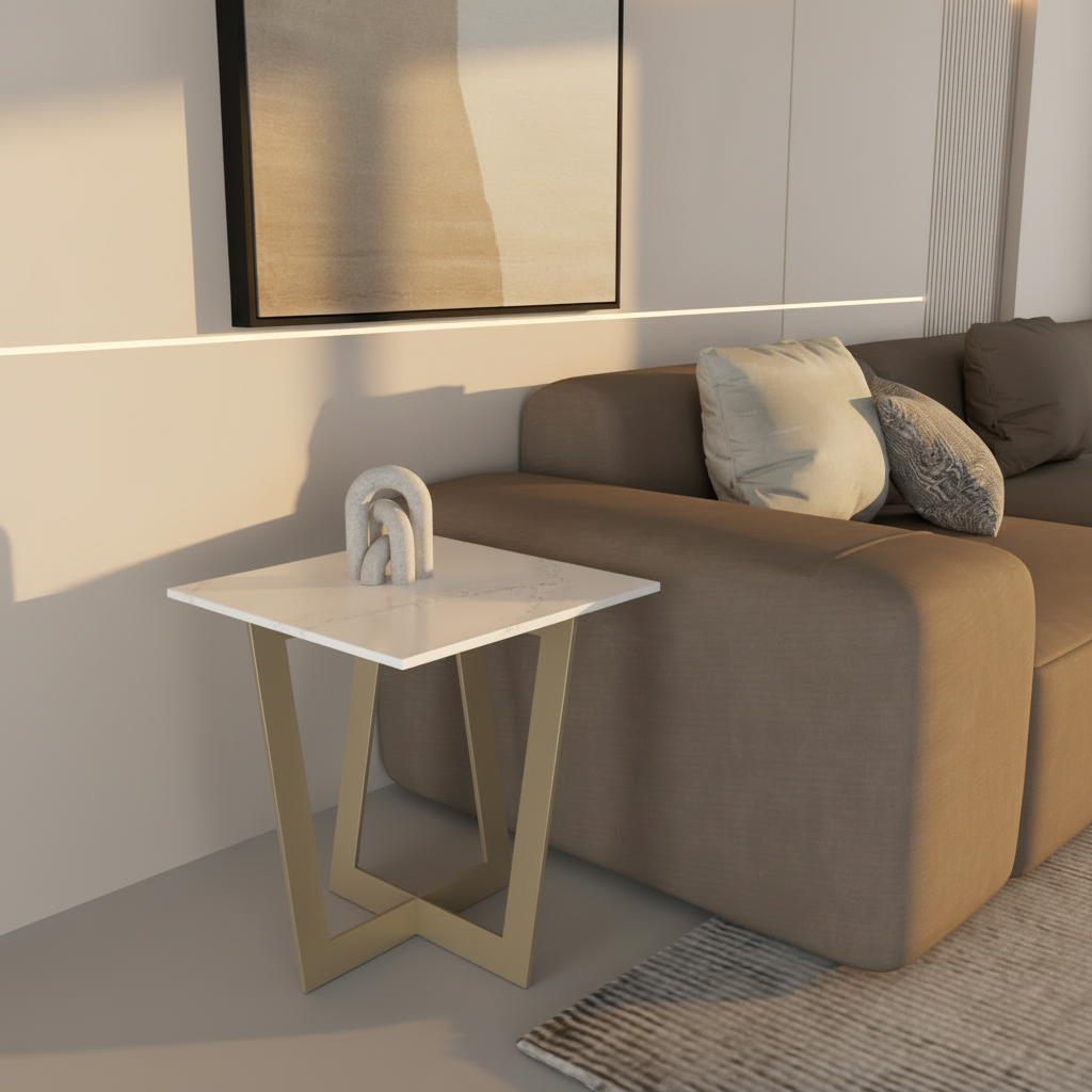 Capri Quartz Side Table