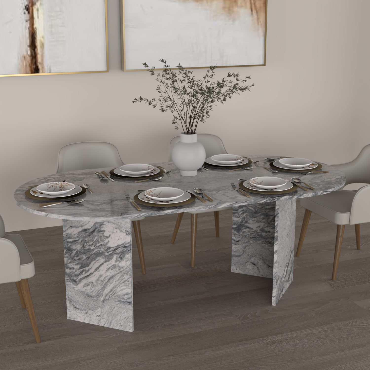 Celeste Granite Dining Table