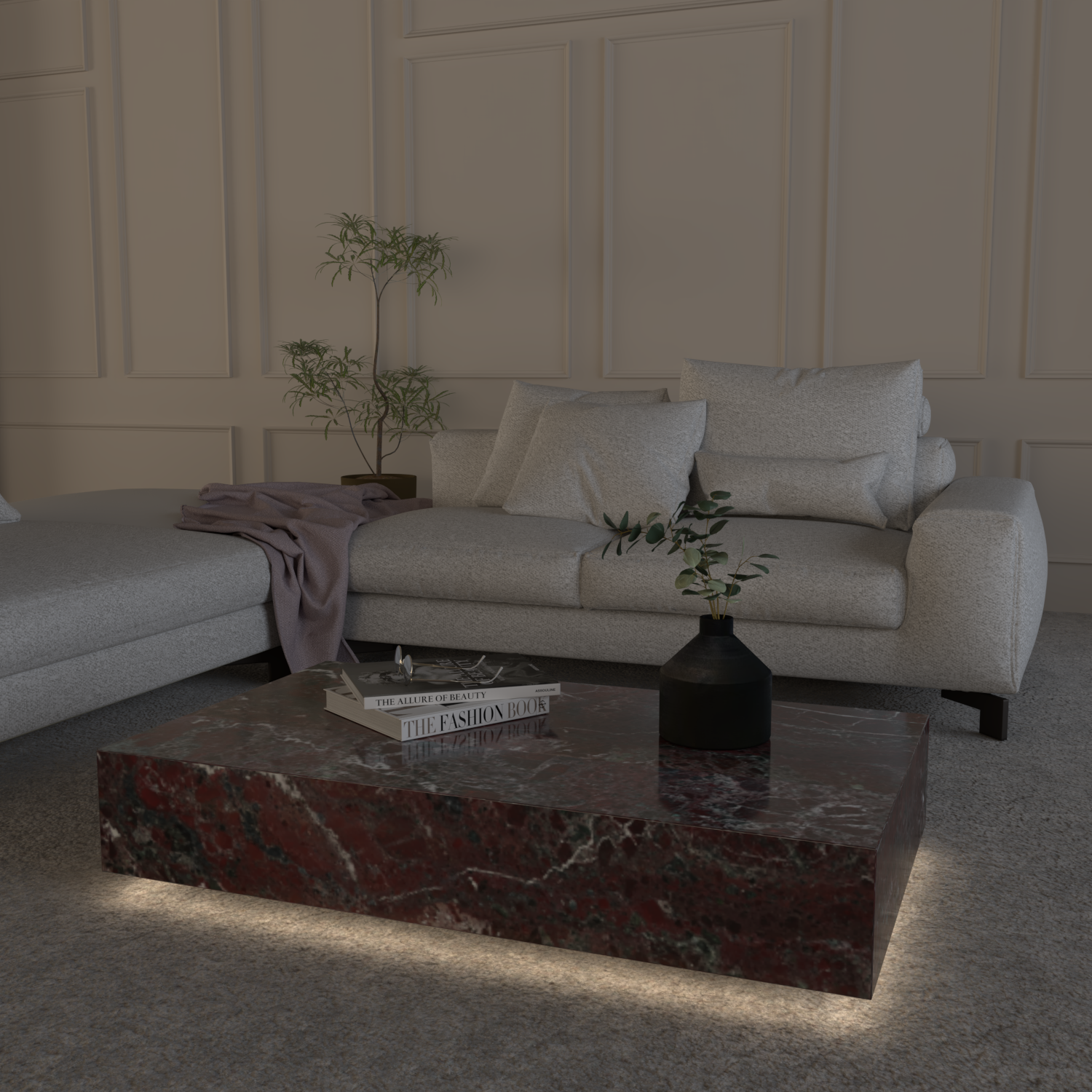 Château Chic Marble Coffee Table