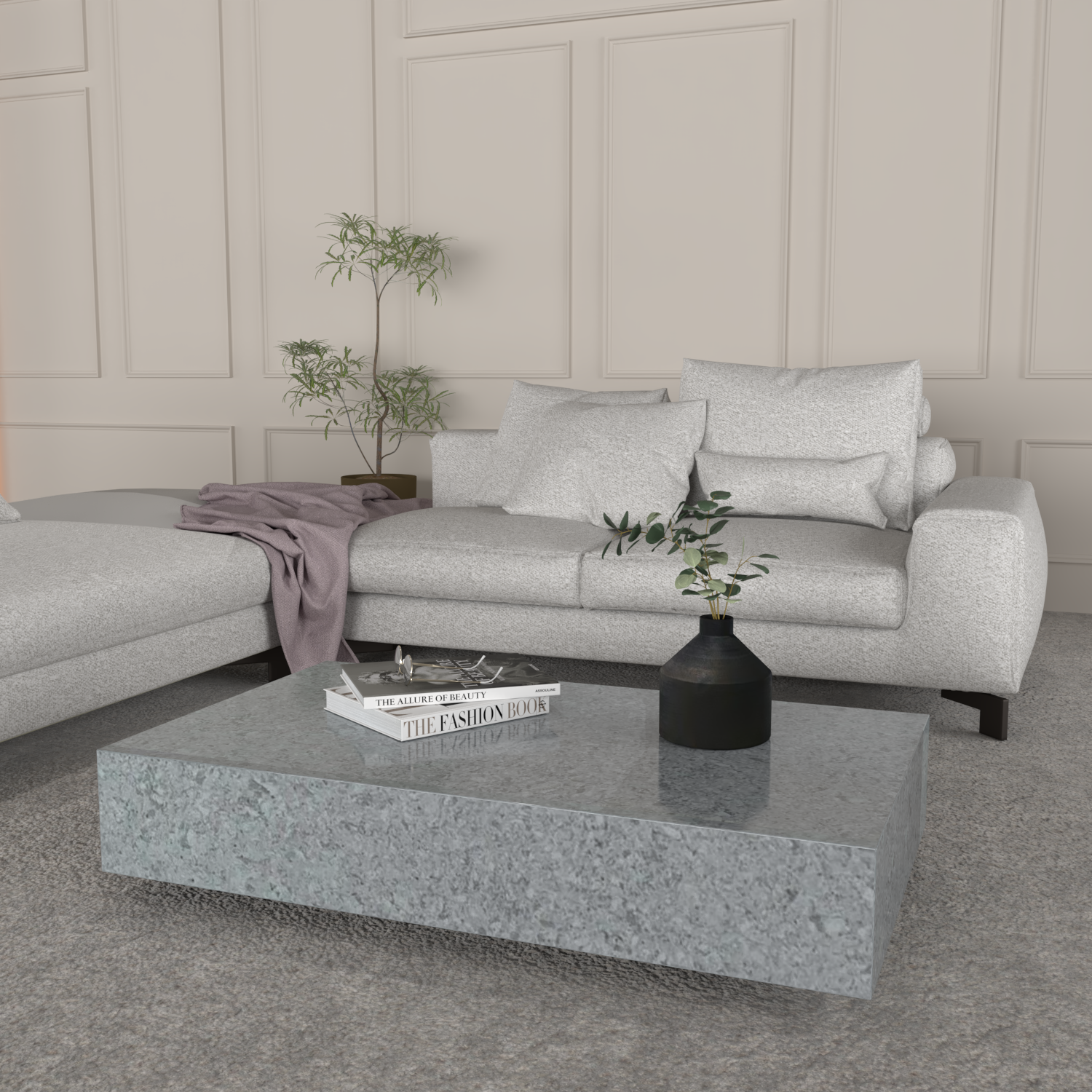 Château Chic Quartz Coffee Table