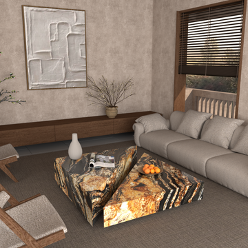 Château Duo Granite Coffee Table