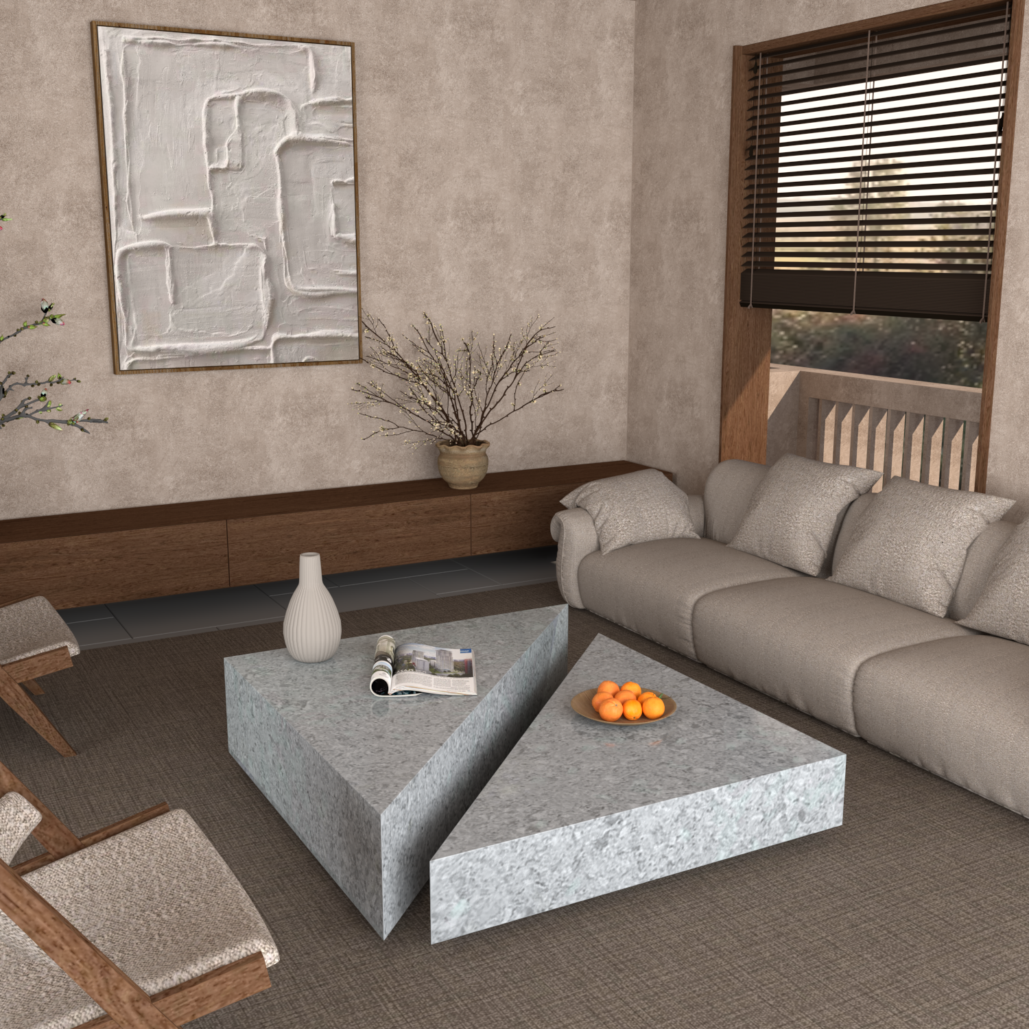 Château Duo Quartz Coffee Table