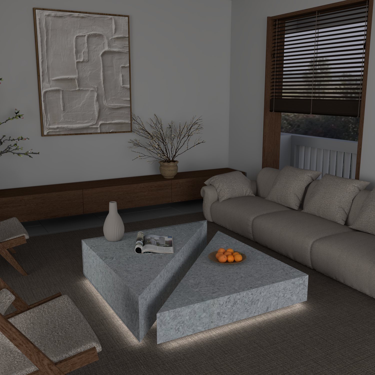 Château Duo Quartz Coffee Table