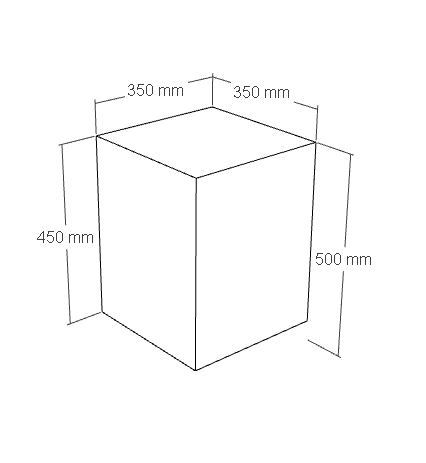 Château Pedestal Travertine Side Table