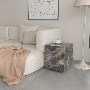 Château Pedestal Sintered Stone Side Table
