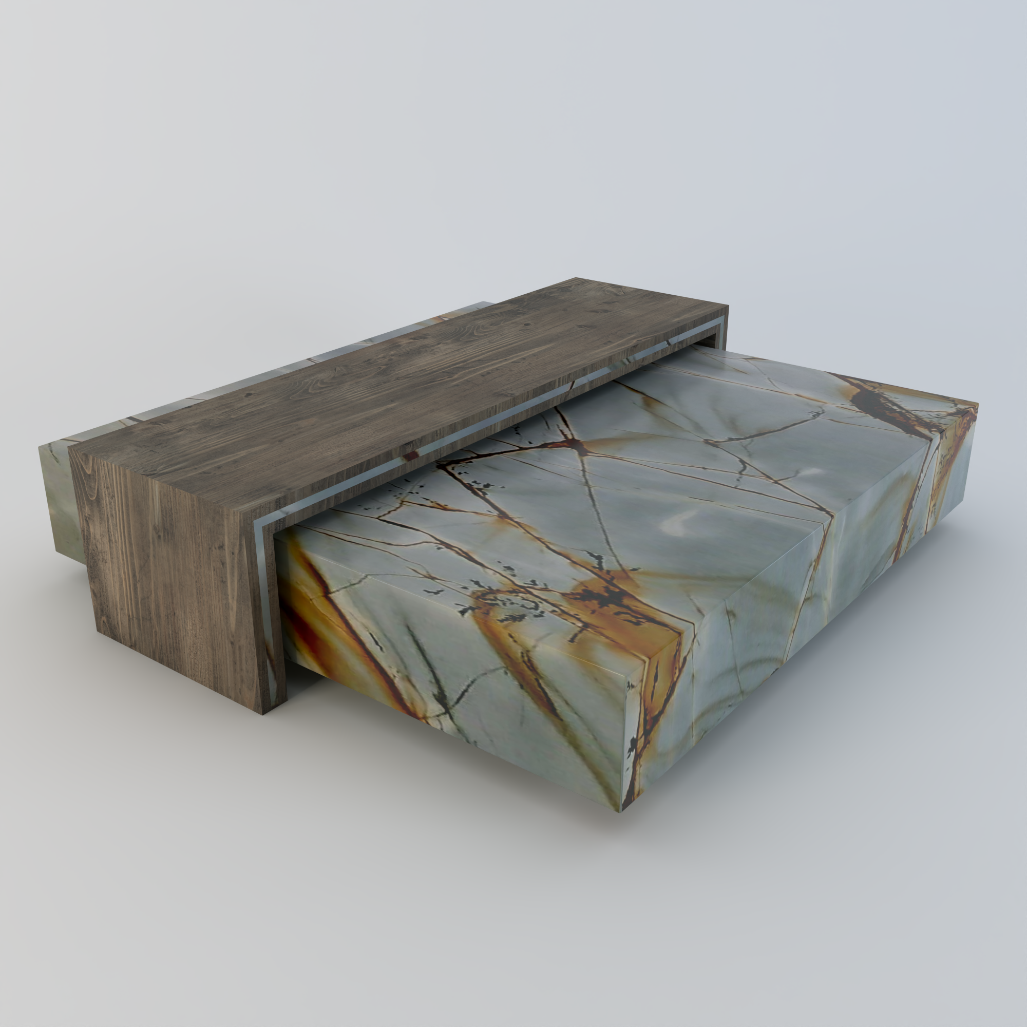Château Rustique Marble Coffee Table