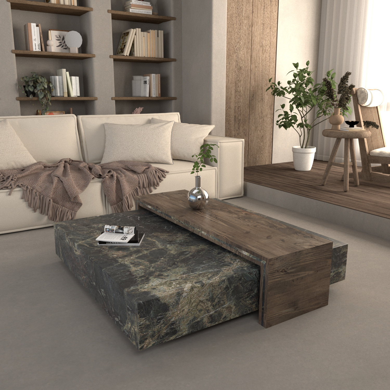 Château Rustique Sintered Stone Coffee Table