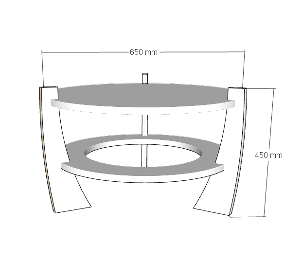 Como Quartz Coffee Table
