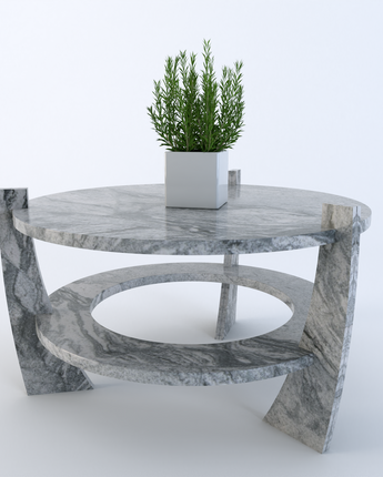 Round granite on sale coffee table