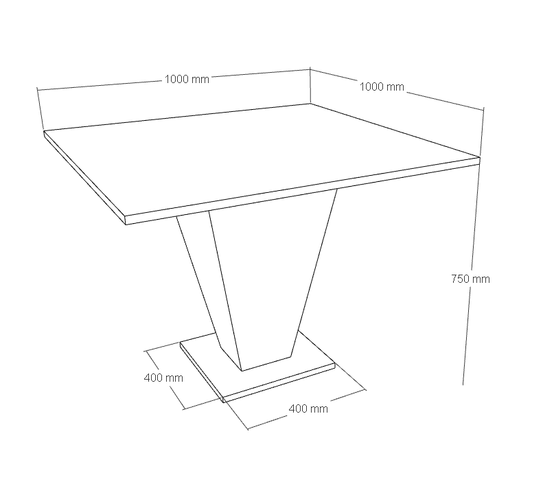 Crescendo Sintered Stone Outdoor Table
