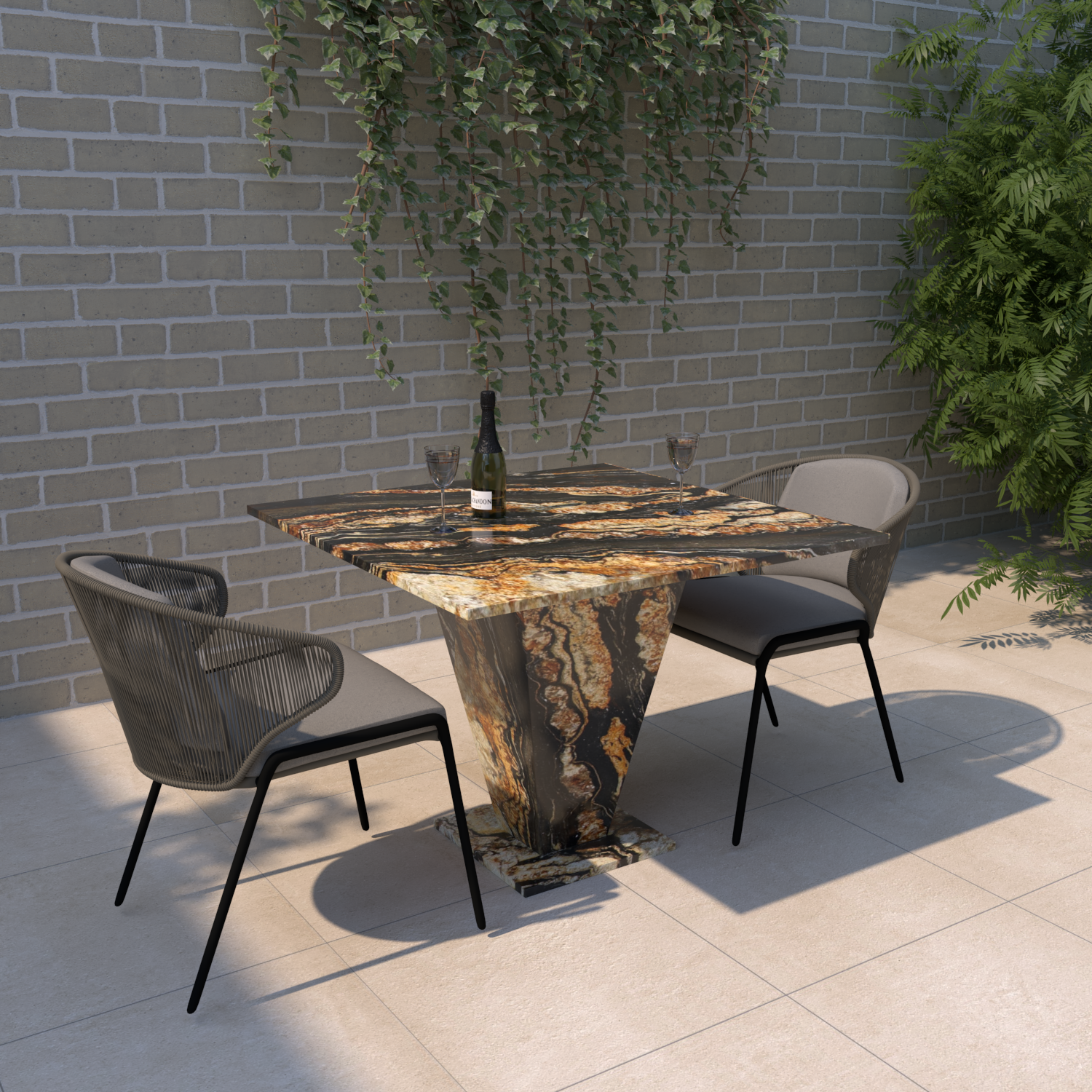 Crescendo Granite Outdoor Table