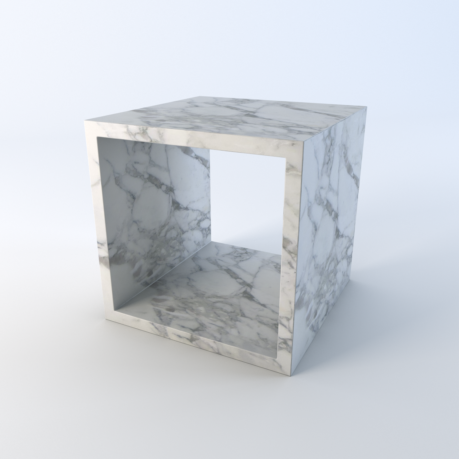 Cubo Marble Side Table