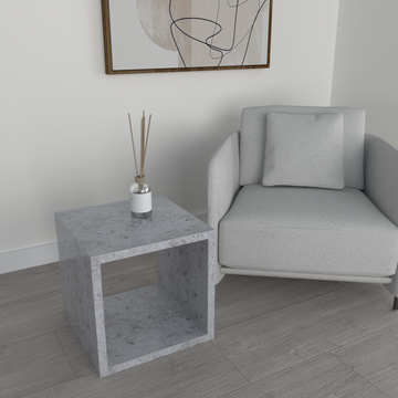 Cubo Granite Side Table