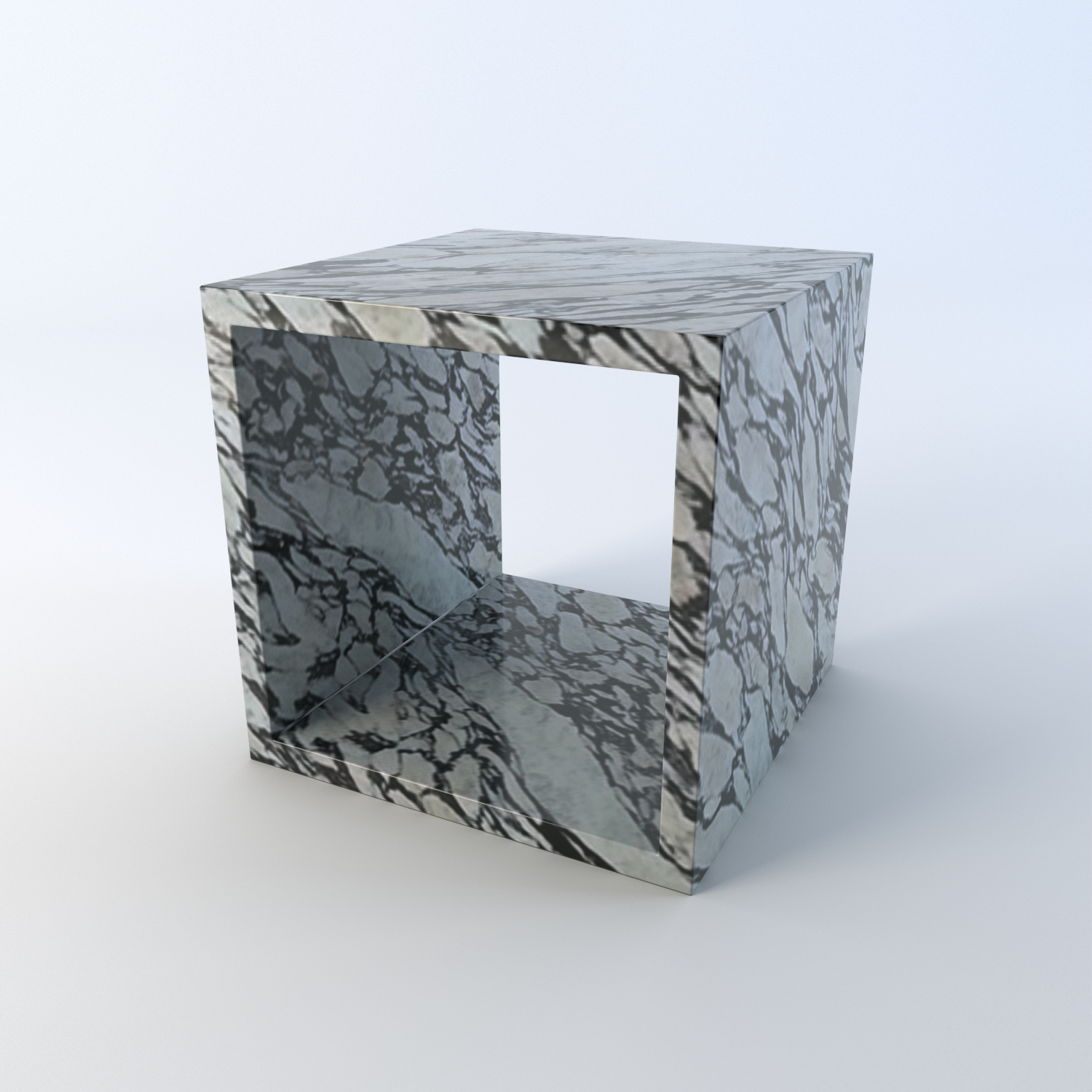 Cubo Marble Side Table