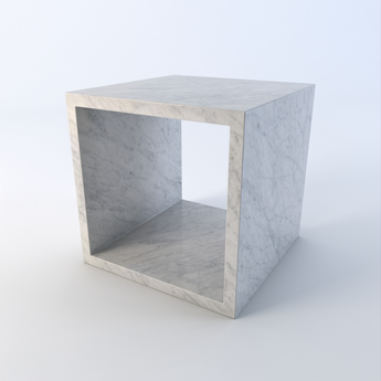 Cubo Marble Side Table