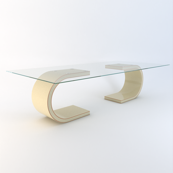 Ferrara Quartz Double Base Dining Table (2900 x 1400)