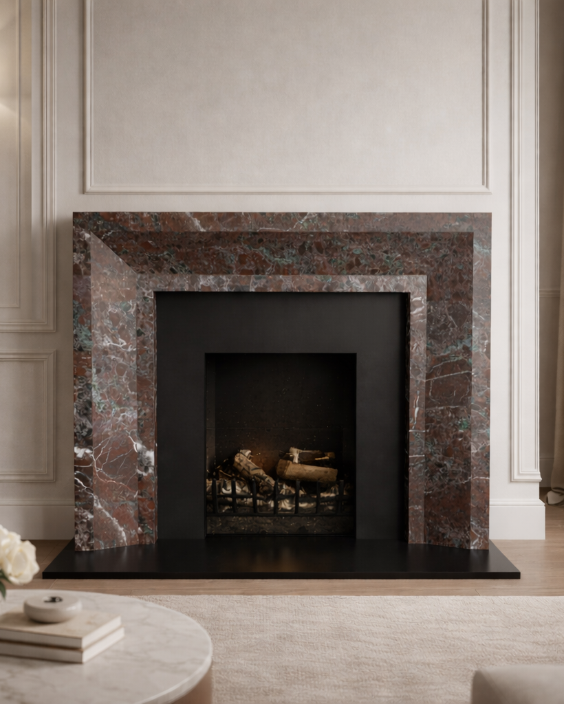 The Vesta Marble Fireplace Surround