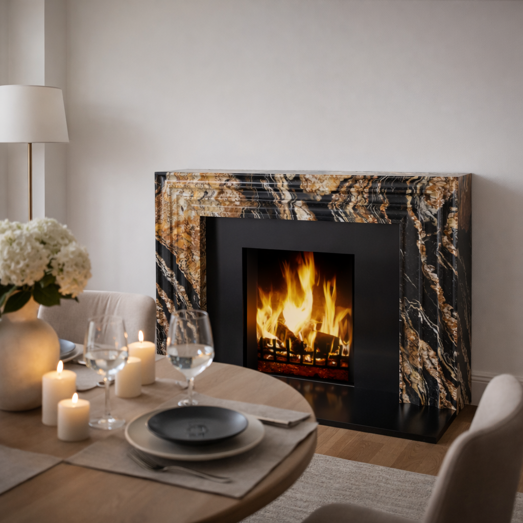 The Ember Granite Fireplace Surround