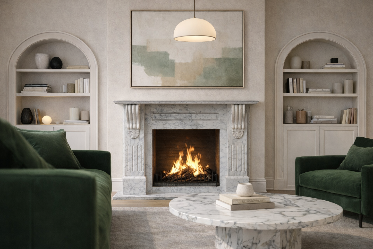 The Phoenix Marble Fireplace Surround