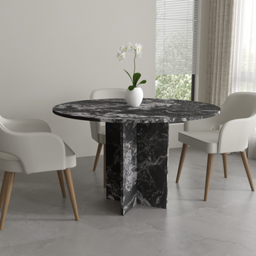 Garda Single Base Granite Dining Table