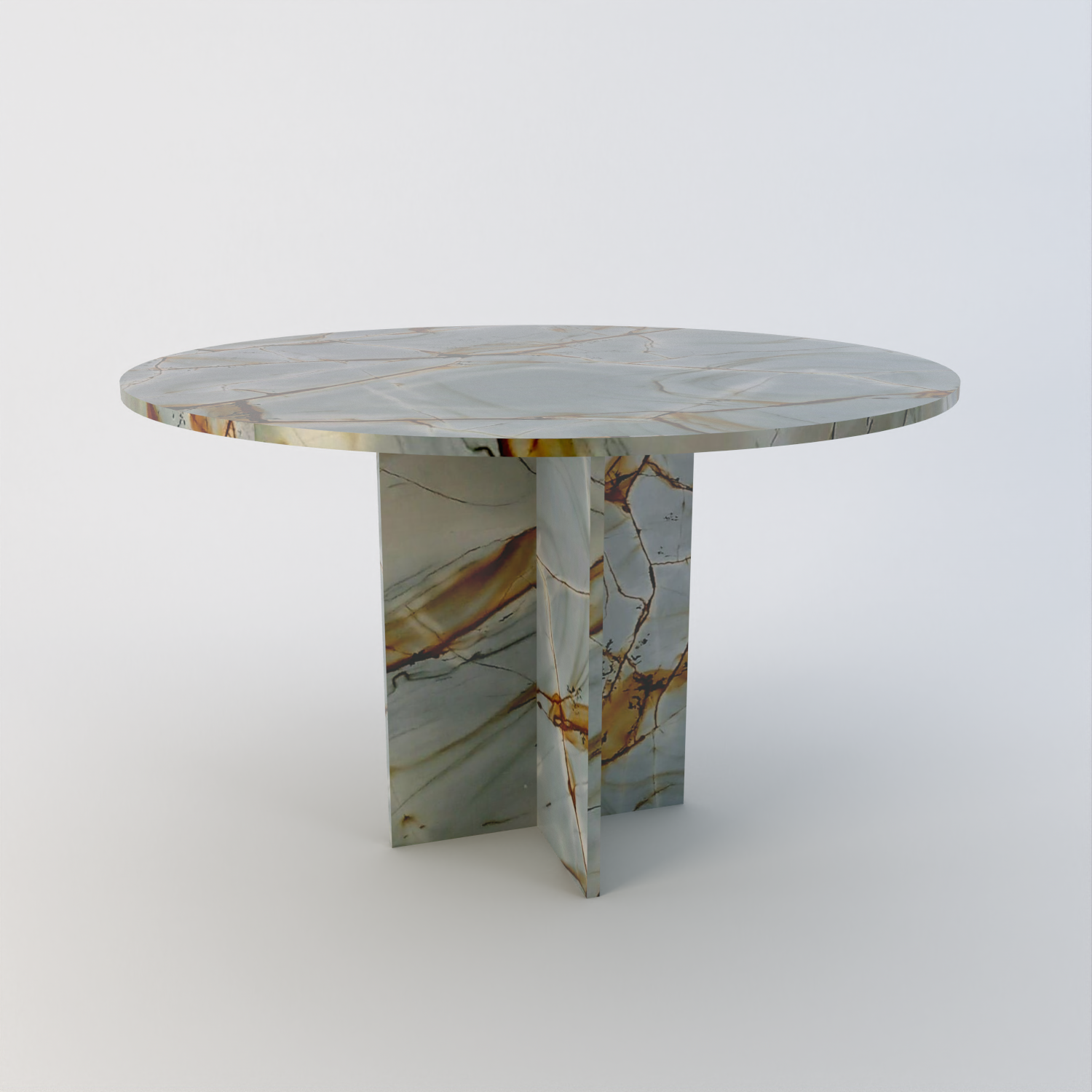 Garda Single Base Marble Dining Table